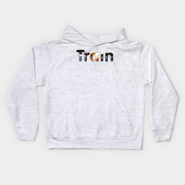 Train Kids Hoodie by afternoontees